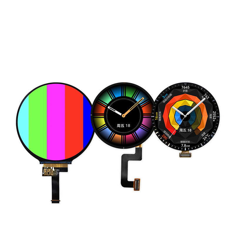 Round shape TFT LCD