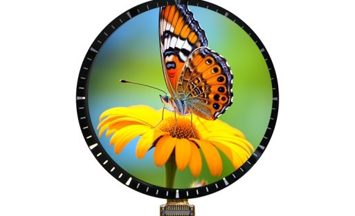 round TFT LCD display